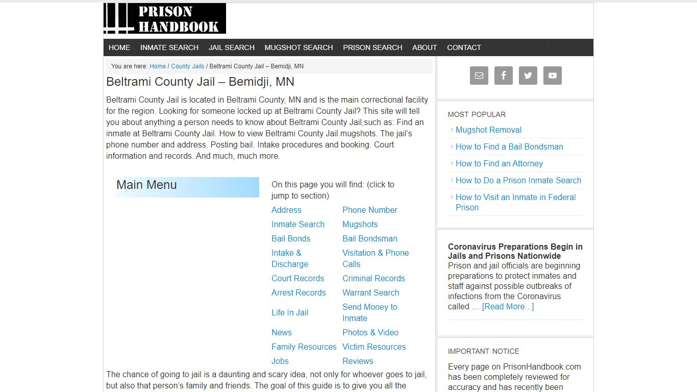 Beltrami County Jail – Bemidji, MN